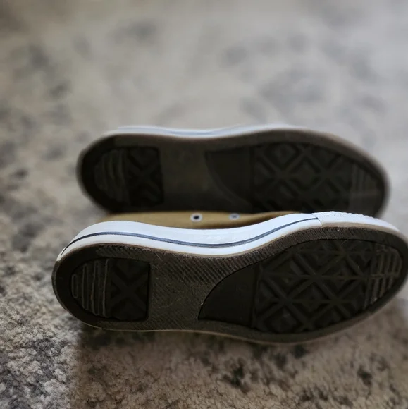 Olive Green Converse Sneakers - Picture 5 of 6